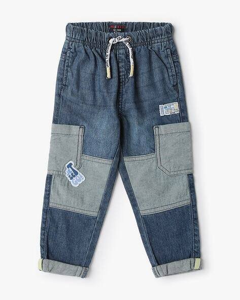 INF FRENDZ Boys Lightly Washed Cargo Jeans