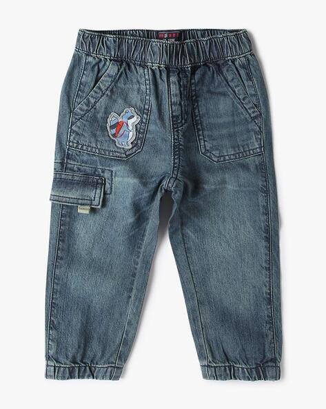 INF FRENDZ Boys Mid-Wash Joggers with Elasticated Waist