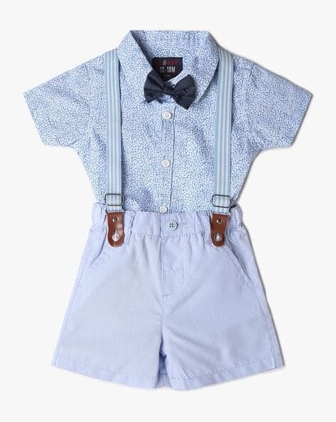 INF FRENDZ Boys Printed Shirt & Shorts Set
