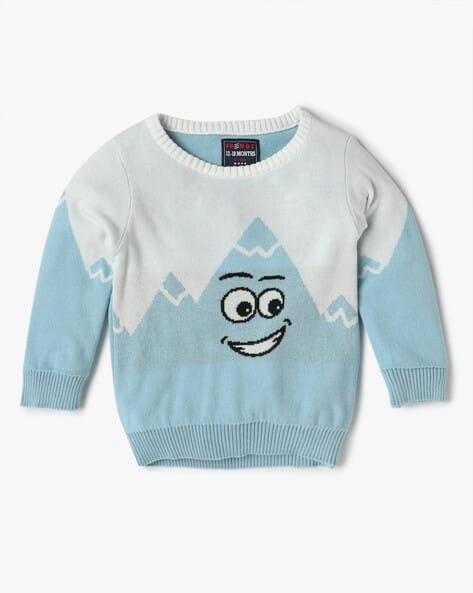 INF FRENDZ Boys Regular Fit Round-Neck Sweater