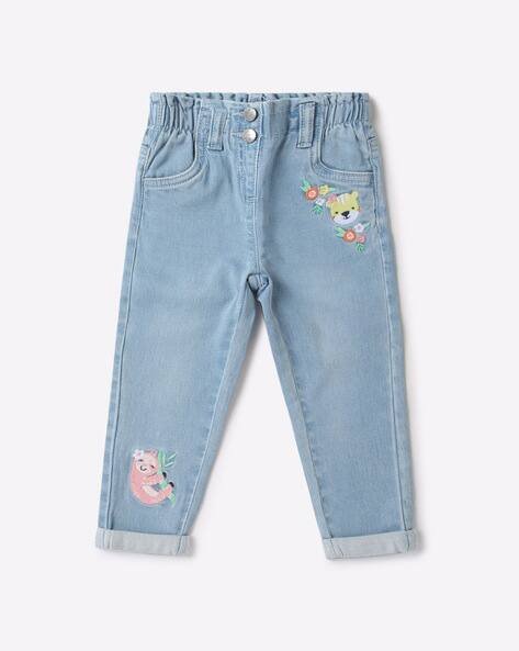 INF FRENDZ Embroidered Straight Fit Jeans
