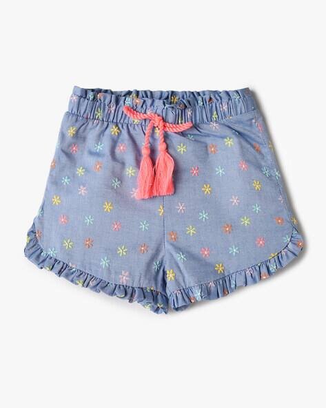 INF FRENDZ Floral Print Regular Fit Ruffle Hem Shorts