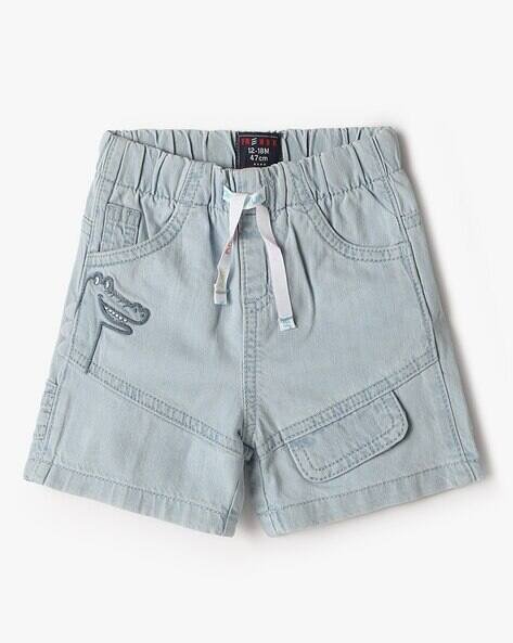 INF FRENDZ Lightly Washed Regular Fit Denim Shorts