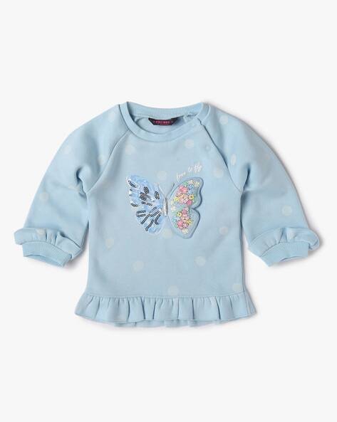 INF FRENDZ Polka-Dot Print Regular Fit Sweatshirt