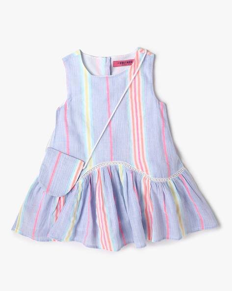 INF FRENDZ Striped A-Line Dress