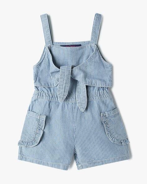 INF FRENDZ Striped Regular Fit Dungarees
