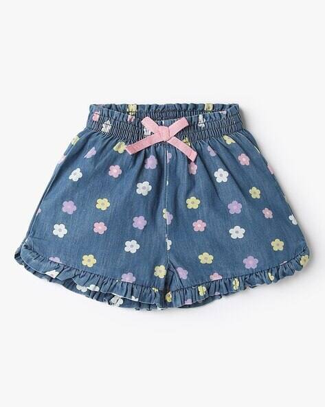 INF FRENDZ Unisex Floral Print Cotton Shorts