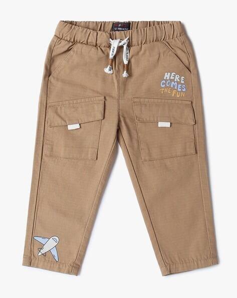 INF FRENDZ Printed Flat-Front Cargo Pants