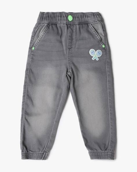 INF FRENDZ Boys Mid Washed Jogger Jeans