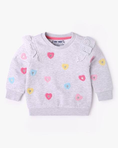 INF FRENDZ Sweatshirt with Heart Applique