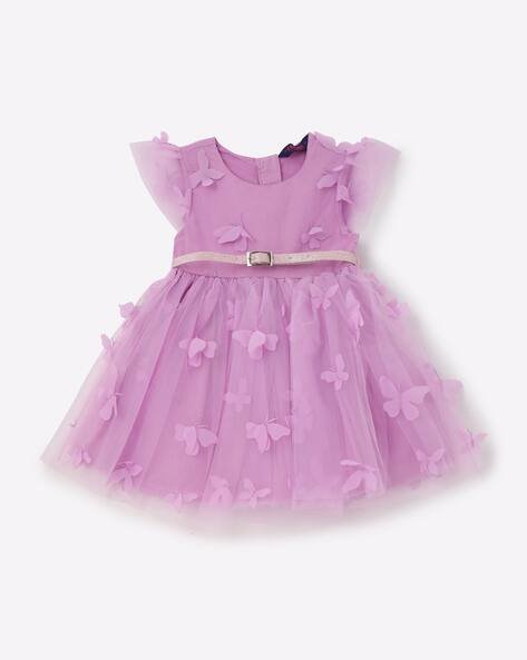INF FRENDZ Fit & Flare Dress with 3D Butterfly Applique