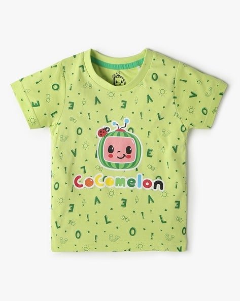INF FRENDZ Cocomelon Print Round-Neck T-Shirt