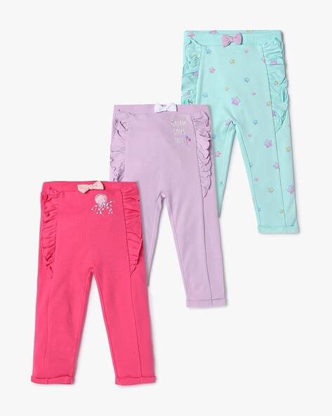 INF FRENDZ Girls Pack of 3 Leggings with Ruffles