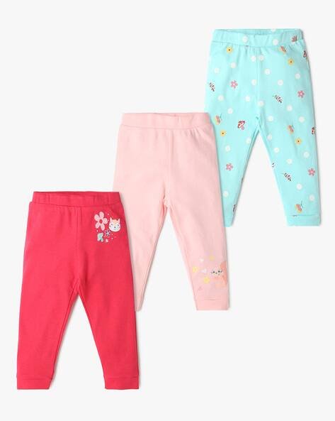 INF FRENDZ Girls Pack of 3 Printed Leggings