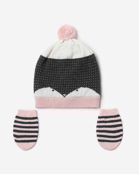 INF FRENDZ Printed Cap with Mittens
