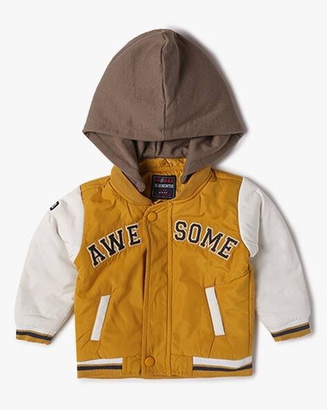 INF FRENDZ Embroidered Jacket with Detachable Hoodie