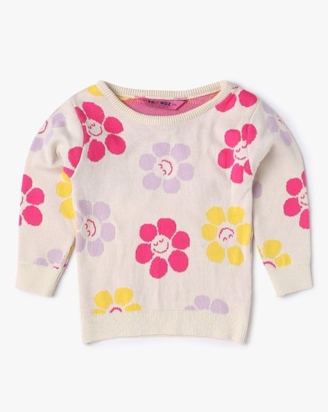 INF FRENDZ Floral Print Sweater