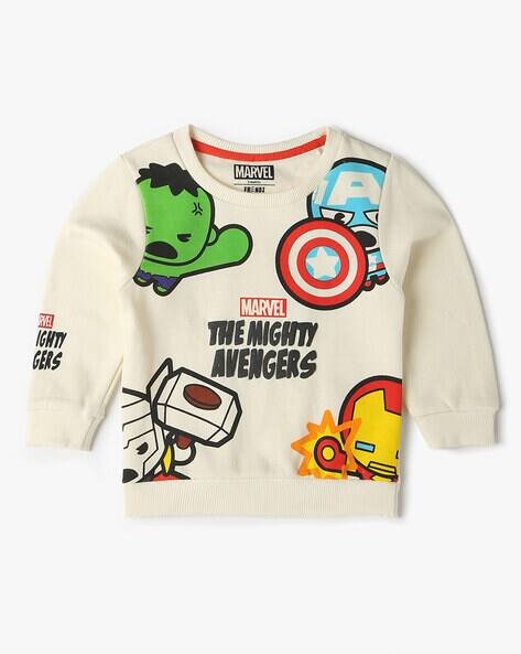 INF FRENDZ Marvel Print Regular Fit Crew-Neck Sweatshirt