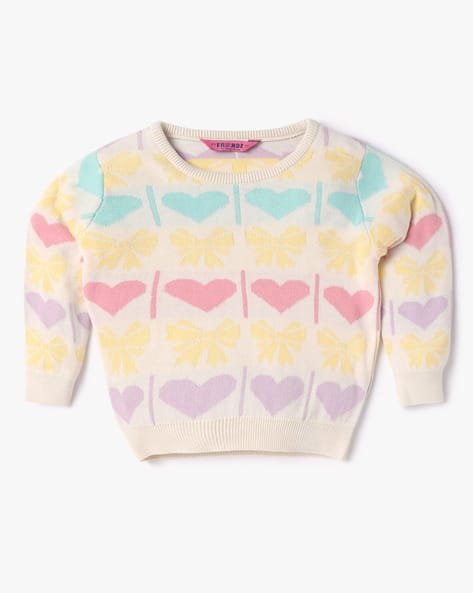 INF FRENDZ Round-Neck Cotton Sweater