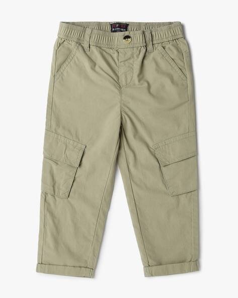INF FRENDZ Flat-Front Regular Fit Cargo Trousers