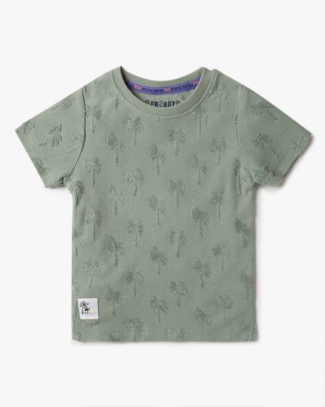 INF FRENDZ Embroidered Regular Fit Crew-Neck T-Shirt