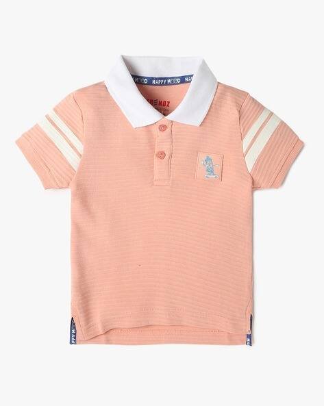 INF FRENDZ Self-Stripe Regular Fit Polo T-Shirt
