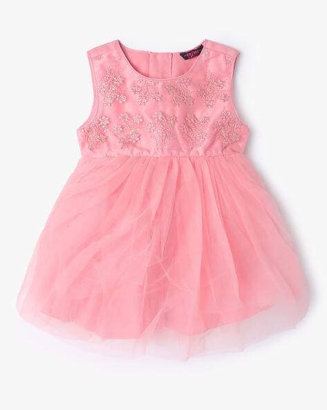 INF FRENDZ Embroidered Fit & Flare Dress