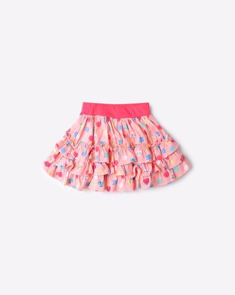 INF FRENDZ Printed Tiered Skirt