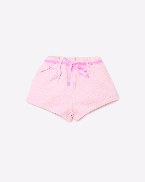 INF FRENDZ Checked Flared Shorts with Waist Tie-Up