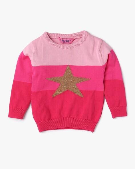 INF FRENDZ Colourblock Cotton Sweater