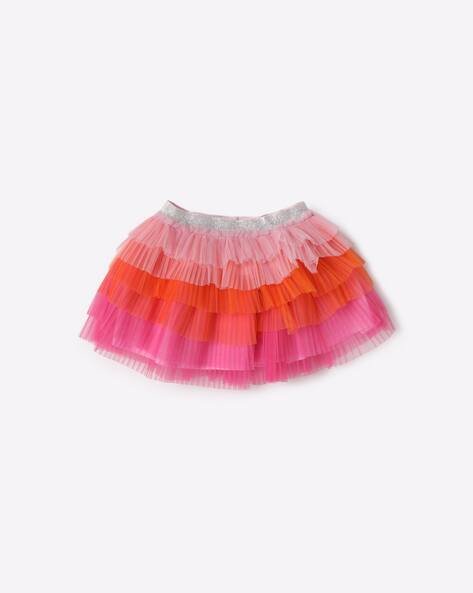 INF FRENDZ Colourblock Tiered Skirt