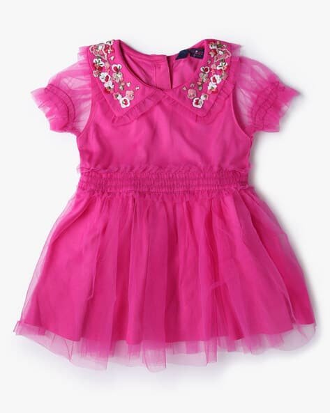 INF FRENDZ Fit & Flare Dress with Spread Collar