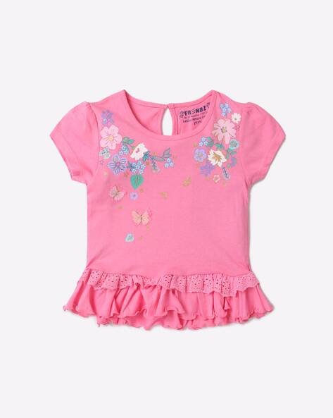 INF FRENDZ Floral Print Round-Neck T-Shirt