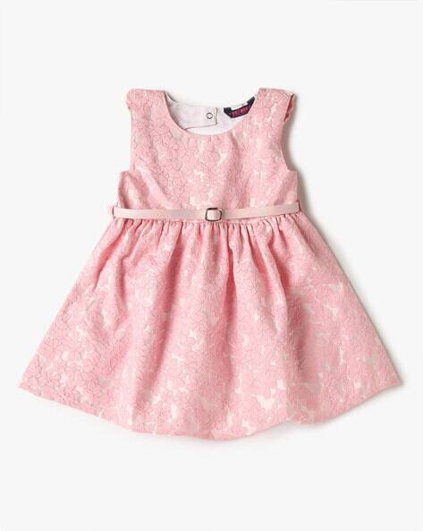 INF FRENDZ Girls Jacquard Fit & Flare Dress