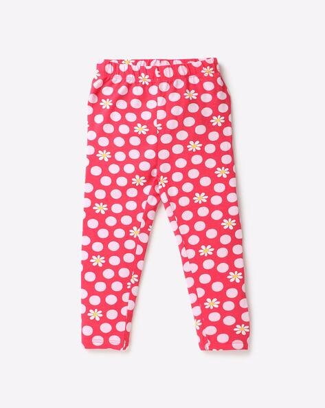 INF FRENDZ Polka-Dot Print Leggings with Elasticated Waist