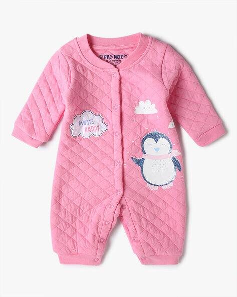 INF FRENDZ Unisex Quilted Button-Front Romper