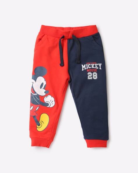 INF FRENDZ Mickey-Mouse Print Joggers with Drawstring Waist
