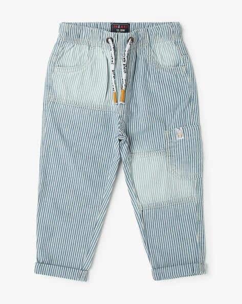 INF FRENDZ Boys Striped Regular Fit Jeans