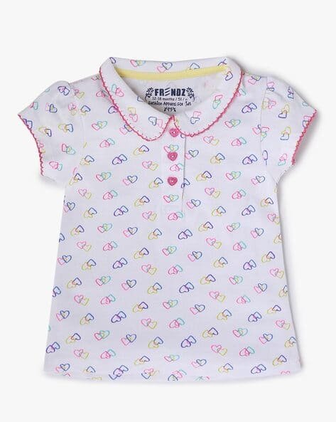 INF FRENDZ Printed T-shirt with Puff Sleeves