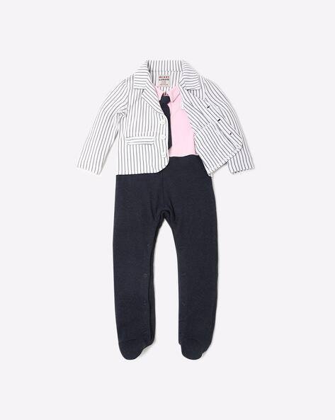INF FRENDZ Striped Blazer Set