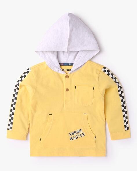 INF FRENDZ Cotton Hooded T-Shirt with Placement Print