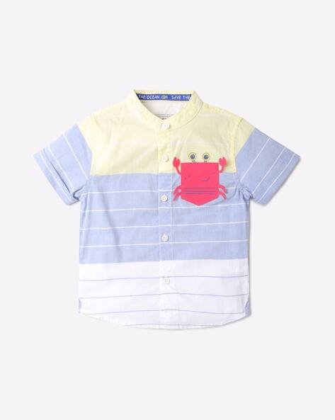 INF FRENDZ Striped Shirt with Patch Pocket