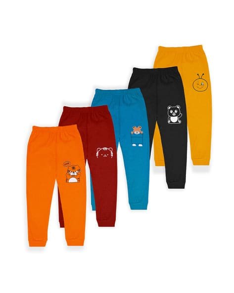 J & JP Pack of 5 Joggers with Graphic Print