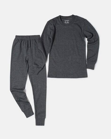 Jockey KT01 Unisex Kid's Super Combed Cotton Rich Thermal Long John with Stay Warm & Stay Fresh Treatment