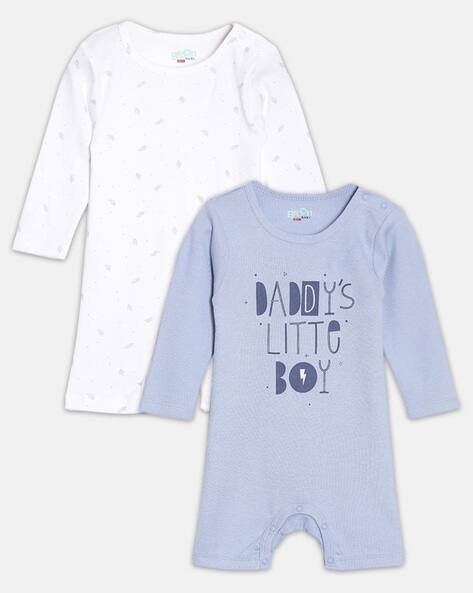 JOVEN Infants Pack of 2 Round-Neck Rompers
