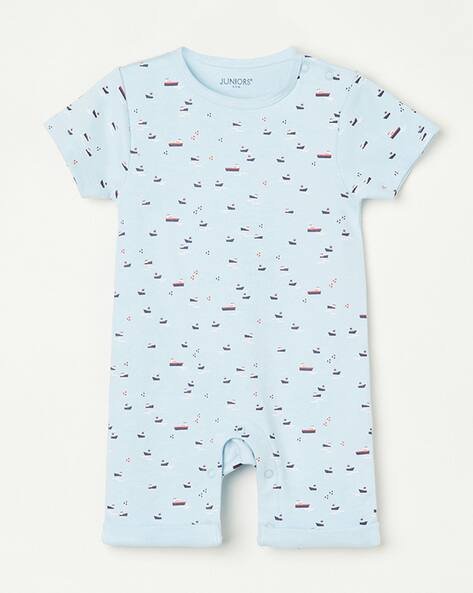 Juniors by Lifestyle Graphic Print Romper with Bib & Cap