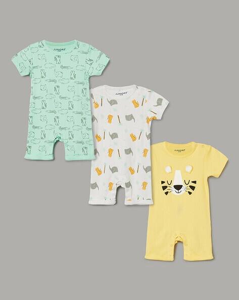 Juniors by Lifestyle Boyd Cotton Graphic Printed Rompers