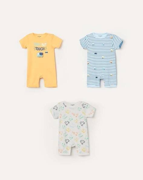 Juniors by Lifestyle Pack of 3 Printed Rompers