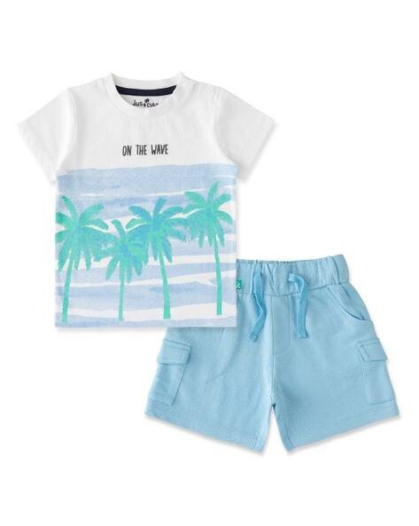 Juscubs Boys Graphic Print T-Shirt & Shorts Set