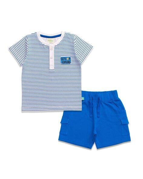Juscubs Striped T-Shirt & Shorts Set